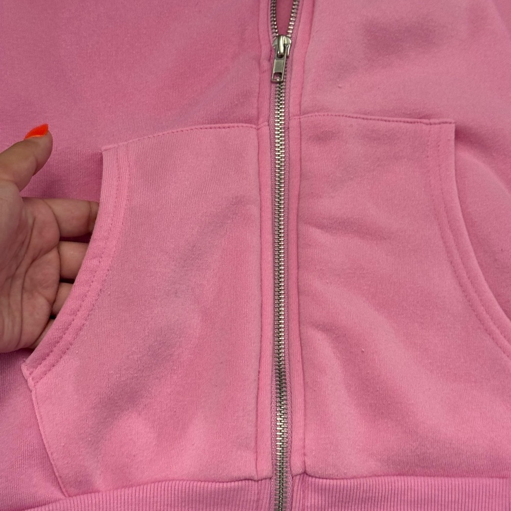 Better Together Pink Sweatshirt Hoodie With Embroidered Ghost - Picture 8 of 12